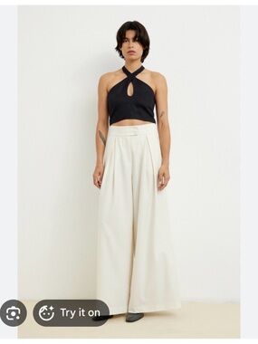 The Garment ‘Melrose’ cream wide leg pant